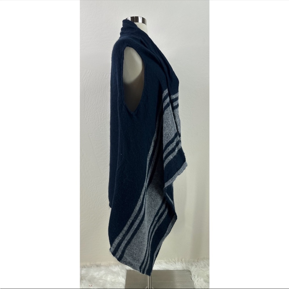 Loft Colorblock High Low Open Front Cardigan - image 2